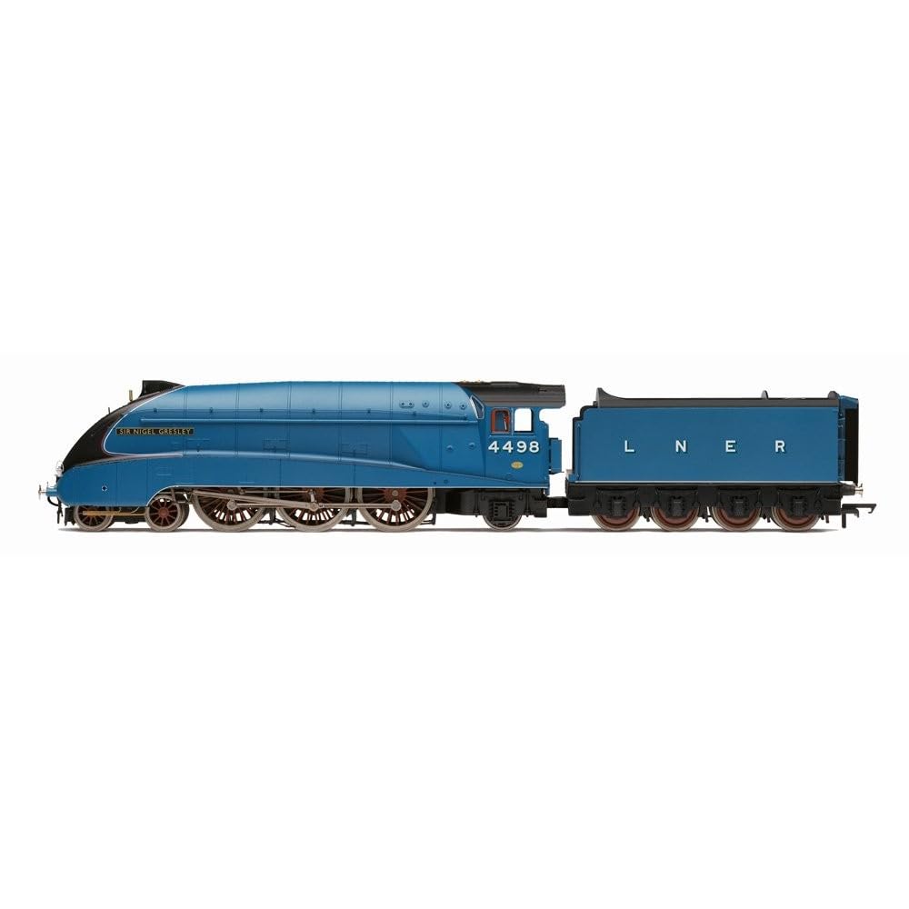 Hornby R30555 OO Gauge Model Locomotive - LNER Class A4 Sir Nigel Gresley - with figure LIMITED EDITION - The Great Railway Engineers Collection