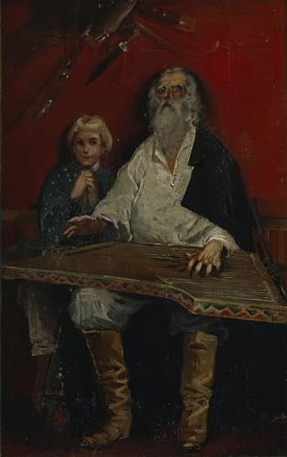 Lienzo El jugador de gusli obra de Ryabushkin para regalo cultural 60x90