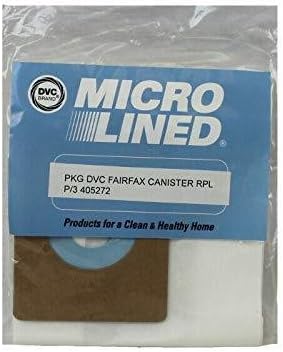 DVC Fairfax Canister Micro Allergen Vacuum Cleaner Bags Made in USA [ 12 Bags ]