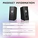 ottosing PC Speakers -USB-Powered Computer Speakers for Desktop PC with Volume Control, Gaming Speaker with 3.5mm Aux Multimedia for Laptop/Desktop/Tablets/Phone