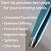 Zizzili Basics Tweezers - Limited Edition Aqua Ombré Slant Tweezer - Best Tweezers for Eyebrow, Hair Removal and Your Precision Needs