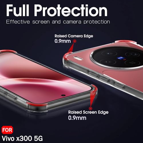 Image of TheGiftKart Crystal Clear Back Cover Case for Vivo X300 5G | Shock Proof 360 Protection | Hard Clear Back Cover Case for Vivo X300 5G (PC & TPU, Transparent Bumper)