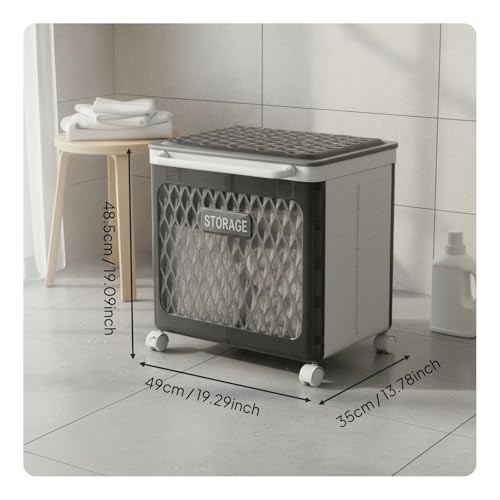 Panier à linge pliable double compartiment amovible et robuste - 8