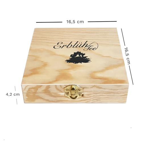 Fleurs de thé verts Creano coffret bois infuseur théière thé vert fruité aromatisé