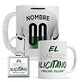 Taza personalizada Elche - Regalo Original para aficionados del Futol - Personaliza tu taza de desayuno - Taza de Desayuno café