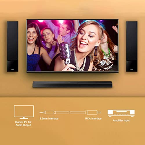 Jheuayk Audio Cables Interconnects Digital Coaxial Audio Video Cable Stereo Spdif Rca To 3.5Mm Jack Male For Hdtv #TOP3