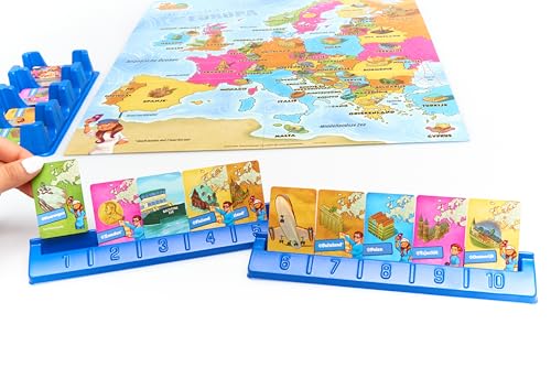 Megableu - 10 DAYS THROUGH EUROPE - Exciting & Strategic Travel Game - For 2 To 4 Players - Discover Europe And Win - Educational Board Game For The Whole Family - Perfect Gift Idea - EN Version - Image 5