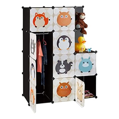 Relaxdays Estantería Infantil Modular con 10 Compartimentos Cover