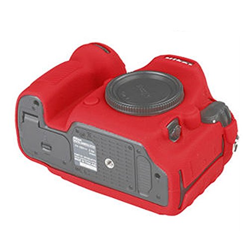 Éviter rayures boîtier Nikon D500 étui à caméra profession silicone rouge robuste - 4