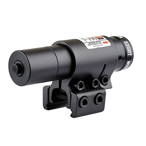 Wipboten Adjustable Red Dot Beam Laser Sight Gun For Hunting Gun Rifle Pistol Handgun 11/20Mm Mount With Button (Suit 11/20Mm) #TOP1