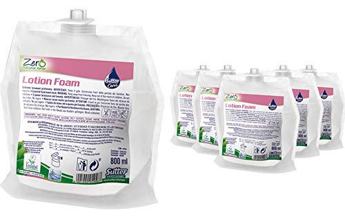 Sutter Zero Lotion Foam - Jabón de manos natural de espuma con certificado ecologico Caja 6x800g