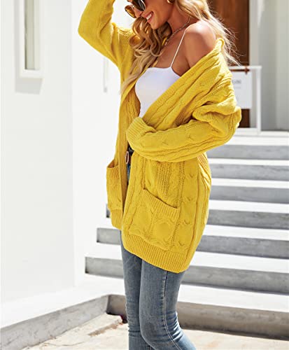 JMSUN Suéter feminino Suéter cardigan feminino manga longa cardigans de malha pulôver de malha suéte