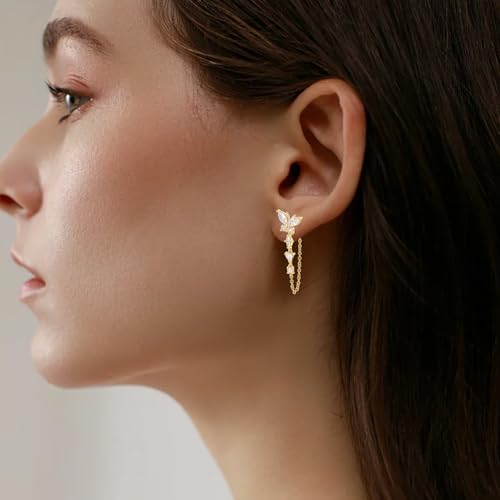 Gold Earrings for Women Trendy 14K Plated Hypoallergenic Dangle Earring Gold Earrings Fashion Jewelry for Women3