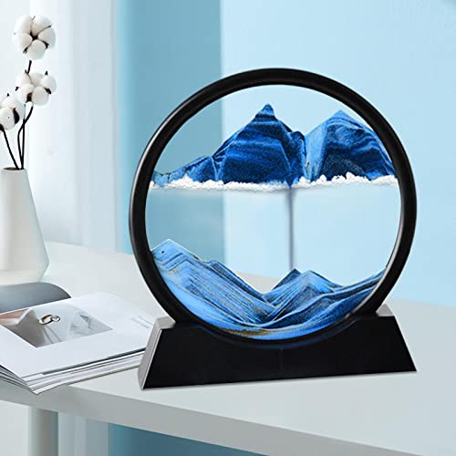 Dinâmica 3D Natural Paisagem Fluindo Arte Moving Sands Fluindo Grão Foto Ampulheta Ornamentos para C