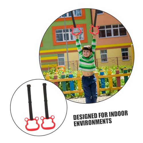 Anillas ajustables para gimnasia y fitness, color rojo miniatura 3