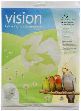Vision Bird Cage Paper [Set of 2] Size: Large (28" W x 14" D)