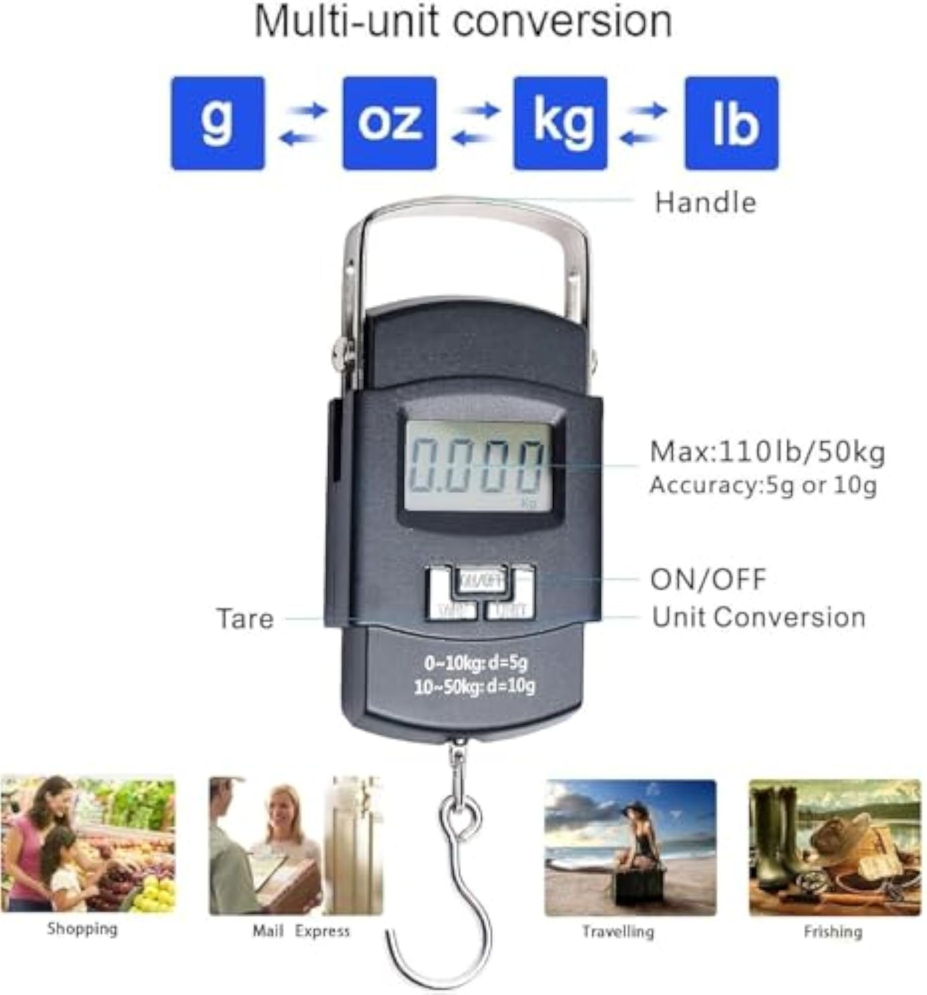 Electric Portable Electronic Hanging Scale