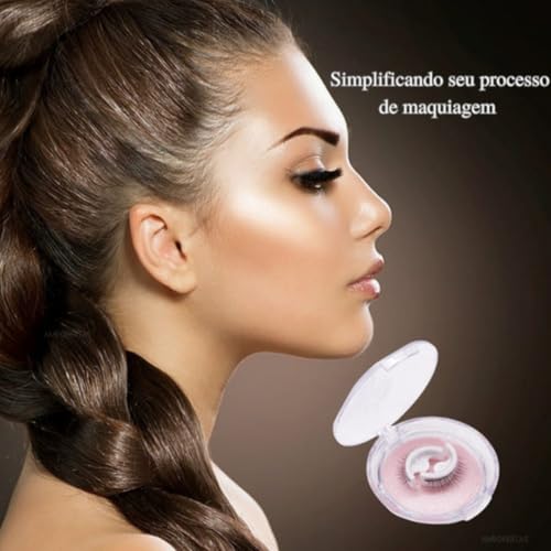 Cílios Postiços Adesivo Volume Natural Reutilizáveis Artesanais Macios Leves, Cilíos natural, tira l