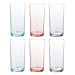 US Acrylic Classic 16 ounce Premium Quality Plastic Water Tumblers in Coastal Mist Colors | Set of 6 Drinking Cups | Reusable, BPA-free, Made in the USA, Top-rack Dishwasher Safe