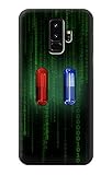 blue pillow on the line bed Custodia protettiva per Samsung Galaxy S9 Plus