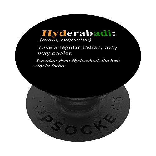 Indian Hyderabad Gift - Hyderabadi Definition PopSockets Grip and Stand for Phones and Tablets