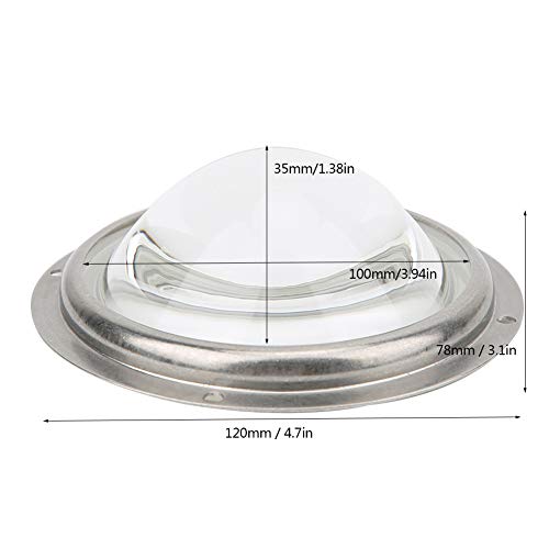 Image of 100mm LED Glass Lens, 60 Degree LED Lens High Power LED Lens Waterproof LED Lens Car Light Projector Lens for 20-200W LED