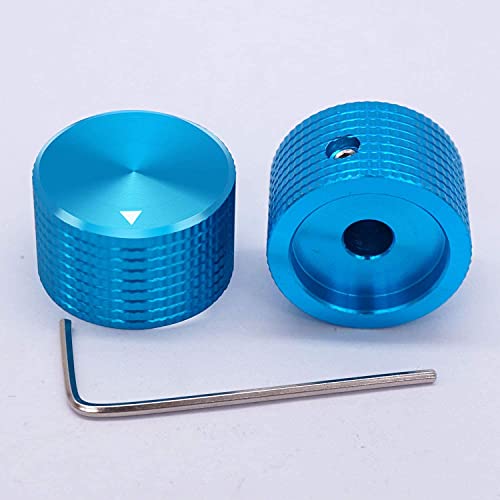 Boutons de potentiomètre de commande rotative INFRI bleus pour arbre de 6 mm - 3