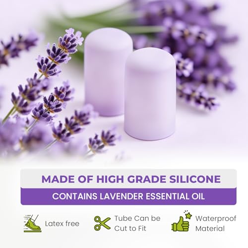 Image of Bukihome Silicone Toe Protectors - 12 Pack Gel Toe Sleeves Toe Protectors - Toe Caps Toe Cushions for Pain Relief, Toe Protection for Corns, Calluses (Lavender, Pinky)
