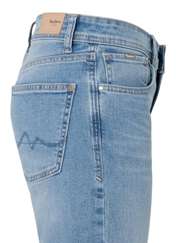 Pepe Jeans Para Mujer. PL801120MN7 Shorts Slim Mw Azul (27), Casual, AlgodóN, Denim - 4