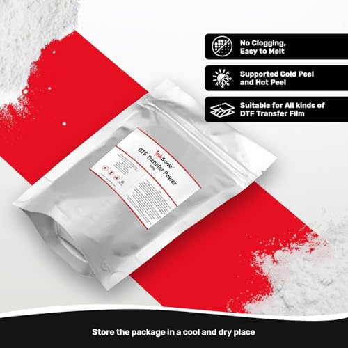 Image of InkSonic DTF Ink 3500ML ＆ Powder Kit Supplies, Direct-to-Film Transfer Ink for PET Film Heat Transfer Printing, Refill for Professional DTF Printers L1800 R1390 L805 L800 DX5 DX7 XP600 I3200