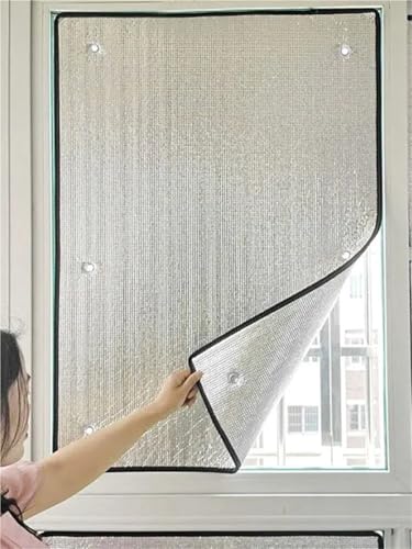 Evita el calor en casa con la película aislante opaca de aluminio de 50x50 cm con ventosas 8