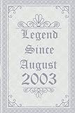 Photo Gallery legend since august 2003 birthday: happy birthday 2003 years old gift for boys & girls, funny card alternative 2021, journal 6x9 120 pages | ... quarantined gift for boys girls born in 2003 Photo Gallery legend since august 2003 birthday: happy birthday 2003 years old gift for boys & girls, funny card alternative 2021, journal 6x9 120 pages | ... quarantined gift for boys girls born in 2003