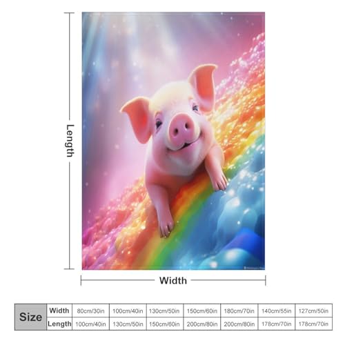 Couverture cochon mignon, une idée de cadeau flannel douce