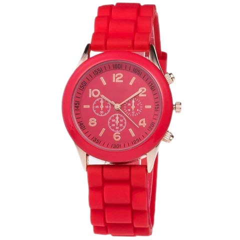 Sooms Silicon Analog Wrist Watch (Red) (B08THRTX49) Amazon Price History, Amazon Price Tracker