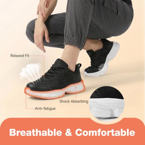 Image of Steel Toe Shoes for Men & Women Work Shoes Women Safety Toe Sneakers Unisex