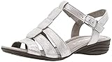 Elegante Sohle Gabor Damenschuhe 84.558.69 Damen Sandaletten, Sandalen, Sommerschuhe, Strandschuhe, verbreiterte Auftrittsfläche Dank Best Fitting Grau (Stone), UK 5.5