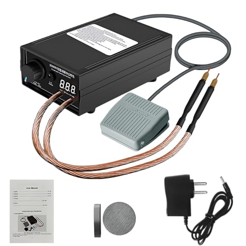 Poste à souder par points 8000 W pour batteries, poste à souder sans fil avec pédale en nickel et stylo de soudage par points, soudeuse à la main haute...