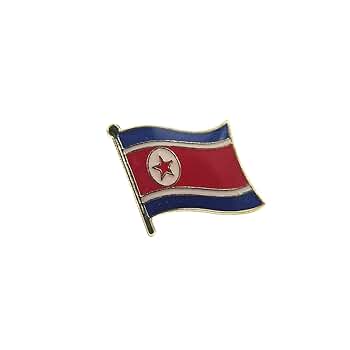 北朝鮮 国旗と金日成 ピンバッジセット 北朝鮮 国旗と金日成 ピンバッジセット