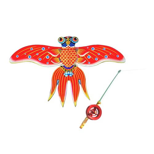 Adrosstoller Dynamic Wing Kites with Fishing Rod Line Dynamic Kites Kites Flying Toy for Children EasyFly Kites Outdoor Toy