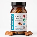 DR WAKDE'S Arjuna Kapseln (Terminalia Arjuna, 60 Veg Caps, Ayurveda-Ergänzung, Vegan, Kräuter, Natürlich)