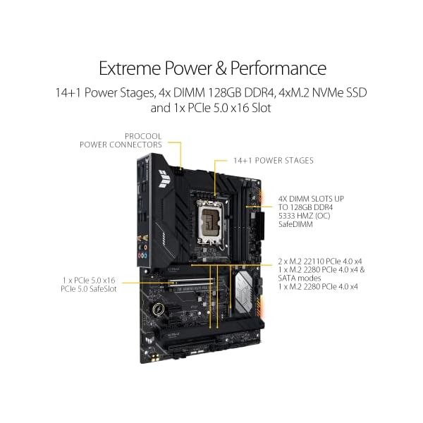ASUS TUF Gaming H670-PRO WiFi D4 - Placa Base ATX - Image 4