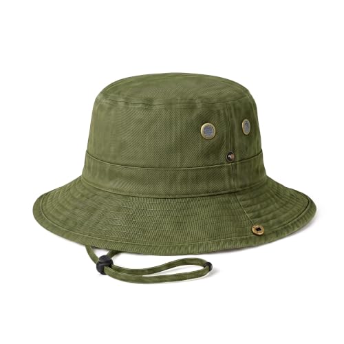 Image of Hot Summer Bucket Hat - Trendy Cotton Sun Hat for Beach, Golf, Fishing