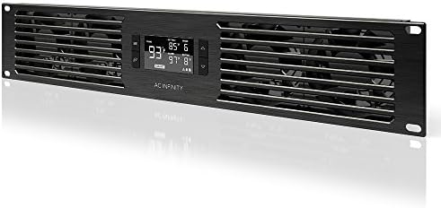 AC Infinity CLOUDPLATE T7, Rack Mount Fan Panel 2U, Exhaust Airflow.