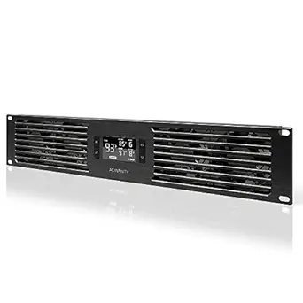 AC Infinity CLOUDPLATE T7 Rack Mount Fan Panel (2U, Exhaust Airflow)