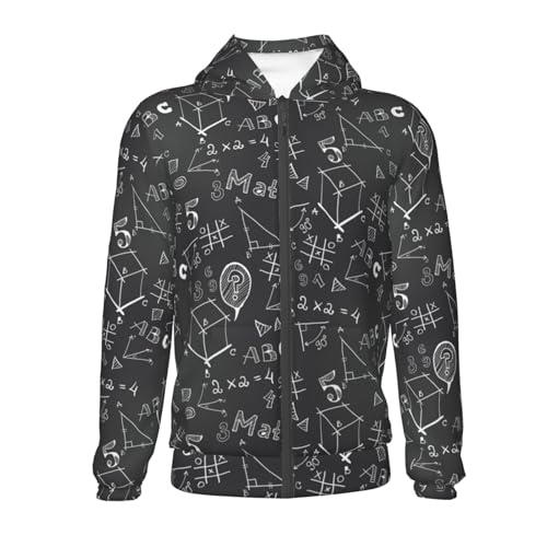 School Hand Drawn Drawings Kids Pullover Hoodies Boys Zip Up Sweatshirts Girls Athletic Clothes with Pocket2