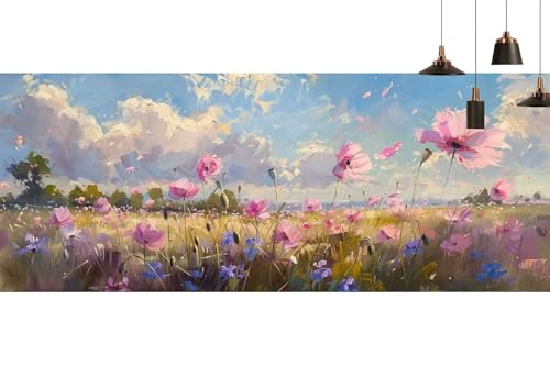 Diamond Painting de Flores 30x60cm para decorar tu salón con manualidades DIY 2