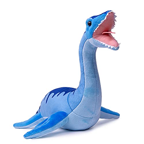 Image of ZHONGXIN MADE Simulation Plesiosaurus Dinosaur Stuffed Plush Toy- 16inch Blue Dinosaur Tyrannosaurus Rex Plushie, Figurines Stuffed Model Toys Soft,Gifts for Kids (Plesiosaurus)