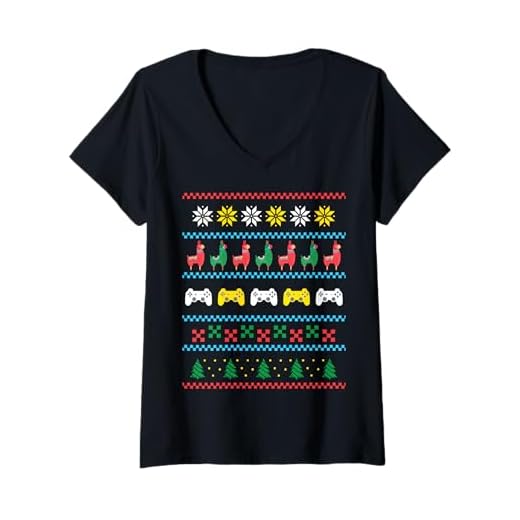 Funny Christmas Gamer V-Neck T-Shirt