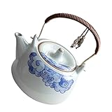 Idéal pour petites réunions : avec sa capacité adaptée, cette théière est pour un usage personnel ou pour petites réunions, vous permettant de profiter d'un moment de thé , théière en porcelaine, théière en porcelaine