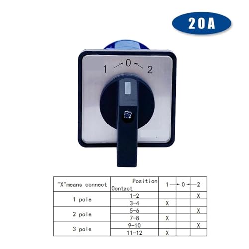 Interrupteur de conversion LW26-20/3 triphasé pour inverseur de source de courant - 2